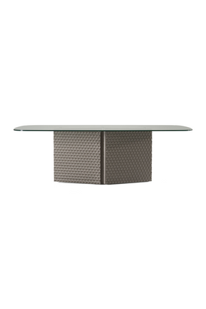 Patterned Silver Dining Table | OROA Modern Raphael | Oroa.com