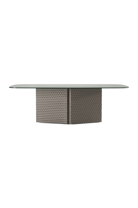 Patterned Silver Dining Table | OROA Modern Raphael | Oroa.com