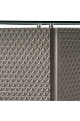 Patterned Silver Dining Table | OROA Modern Raphael | Oroa.com
