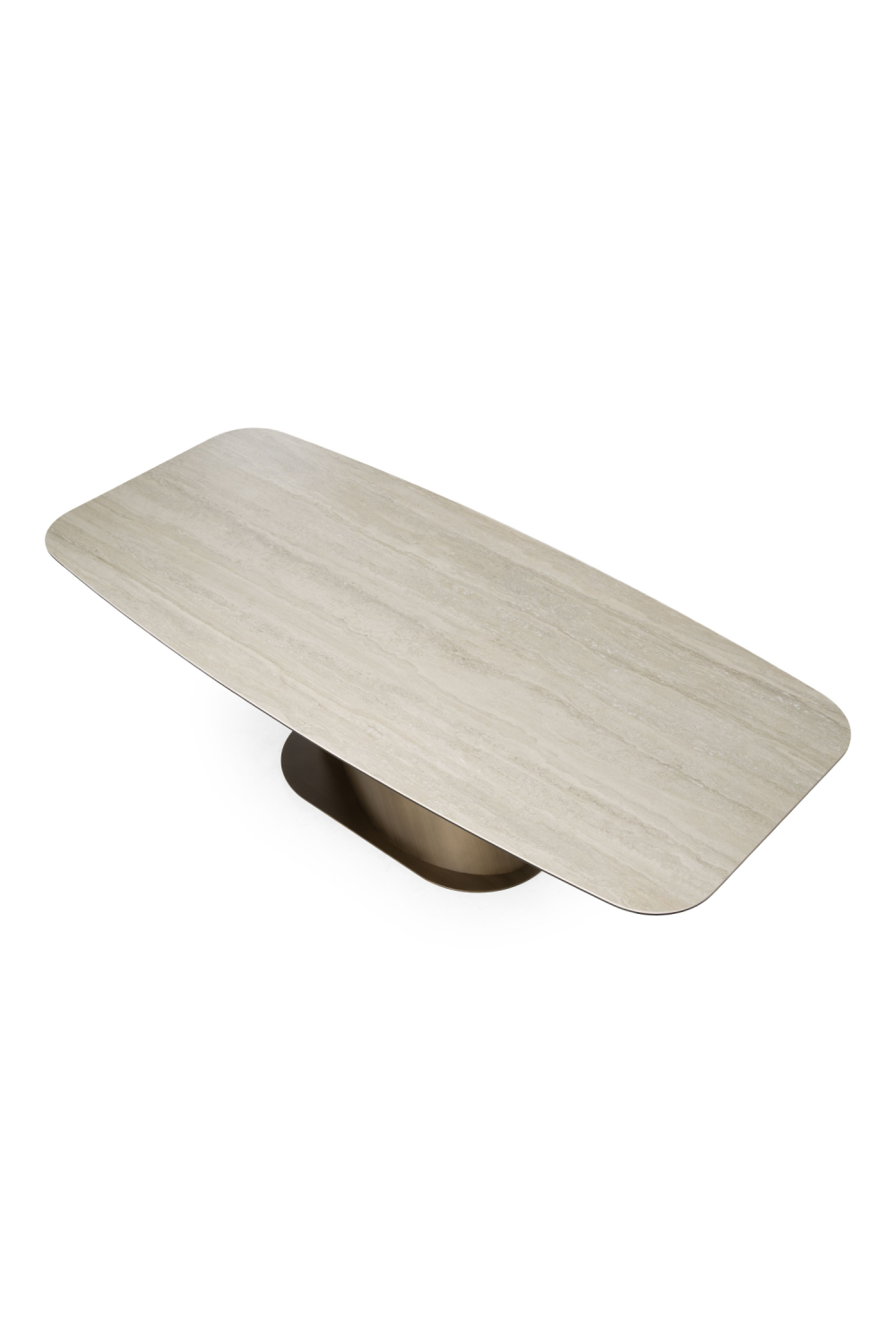 Travertine-Look Finish Dining Table | OROA Modern Kiefer | Oroa.com