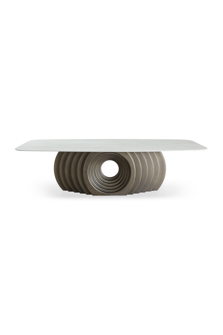 Bronze Fiberglass Base Dining Table | OROA Modern Moorgate | Oroa.com
