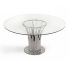 Round Glass Dining Table | OROA Modern Paxton
