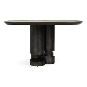   Modern European furniture - Gray Brass Oval Dining Table - www.oroa.com | Oroa.com