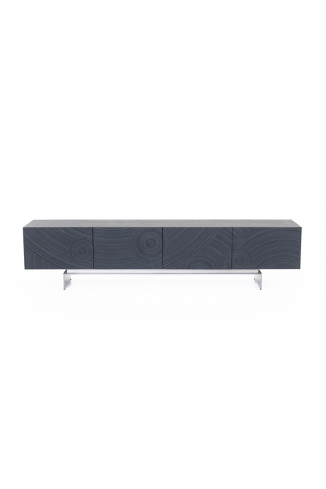 Black Ash 4-Door TV Stand | OROA Modern Cirque | Oroa.com