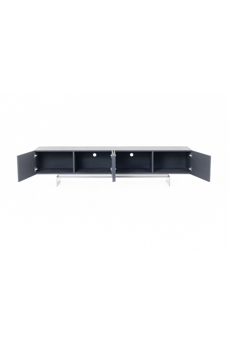 Black Ash 4-Door TV Stand | OROA Modern Cirque | Oroa.com