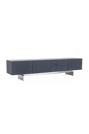 Black Ash 4-Door TV Stand | OROA Modern Cirque | Oroa.com