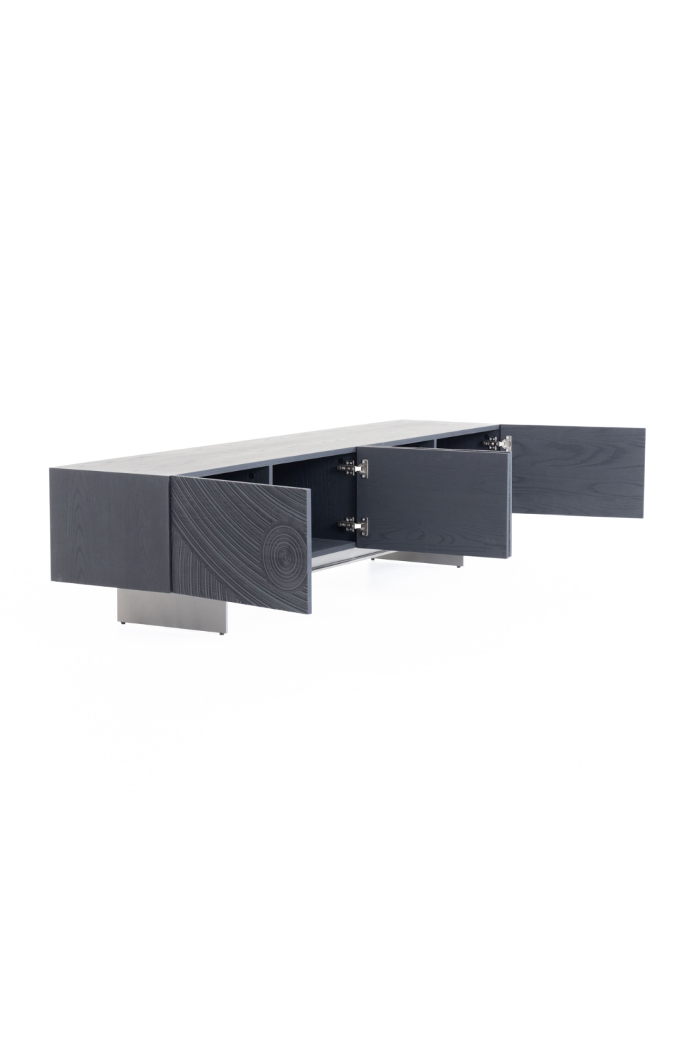 Black Ash 4-Door TV Stand | OROA Modern Cirque | Oroa.com