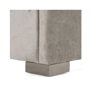 Gray Panel Headboard Queen Bed | OROA Modern Buckley | Oroa.com