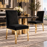Velvet Dining Chairs (2) | OROA Modern Reba