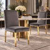 Velvet Dining Chairs (2) | OROA Modern Reba