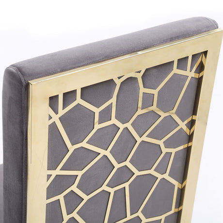Velvet Dining Chairs (2) | OROA Modern Reba
