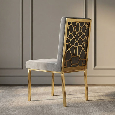 Velvet Dining Chairs (2) | OROA Modern Reba