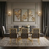 Velvet Dining Chairs (2) | OROA Modern Reba