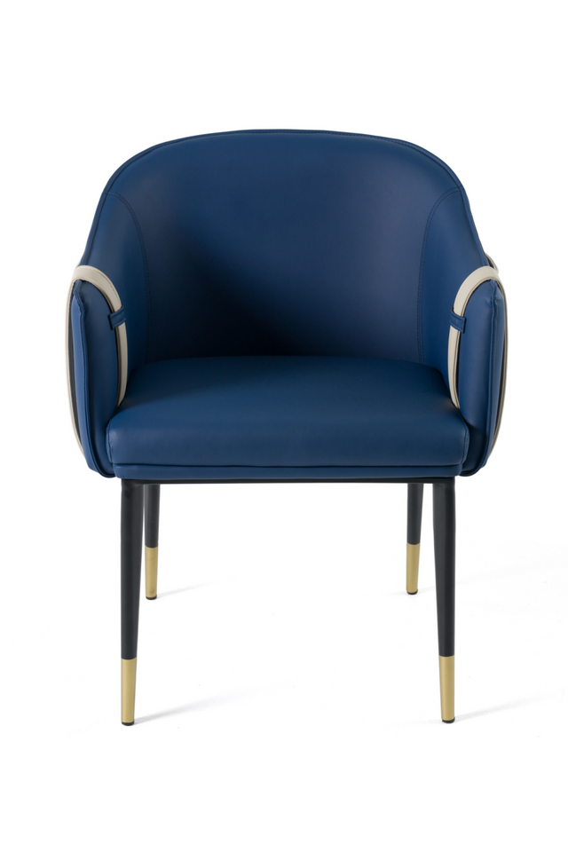 Blue Vegan Leather Dining Chair | OROA Modern Calderon | Oroa.com