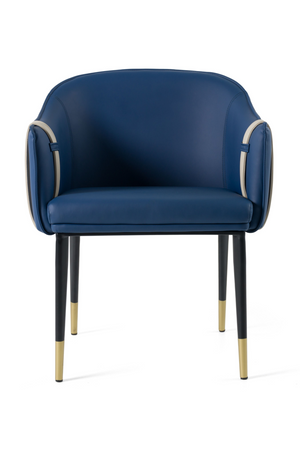 Blue Vegan Leather Dining Chair | OROA Modern Calderon | Oroa.com