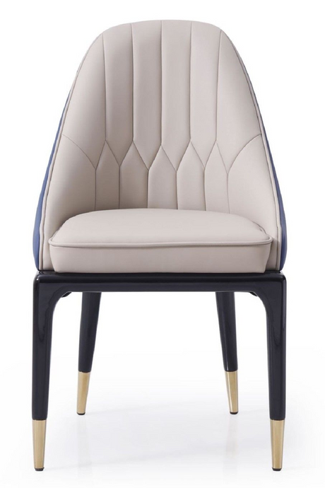 Beige and Blue Dining Chair | OROA Modern Marco | Oroatrade.com
