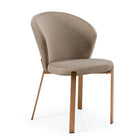 Velvet & Rosegold Dining Chairs (2) | OROA Modern Nadia