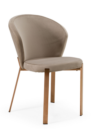 Velvet Shell Dining Chairs (2) | OROA Modern Nadia | Oroa.com