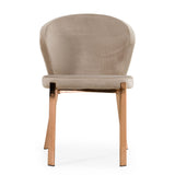 Velvet & Rosegold Dining Chairs (2) | OROA Modern Nadia