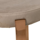 Velvet & Rosegold Dining Chairs (2) | OROA Modern Nadia