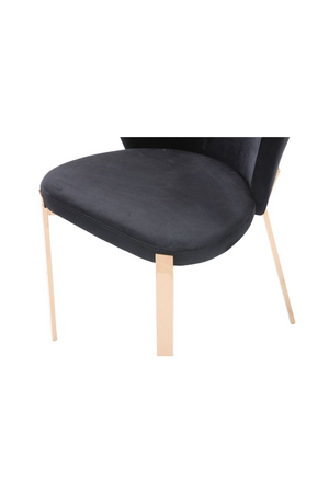 Velvet Shell Dining Chairs (2) | OROA Modern Nadia | Oroa.com