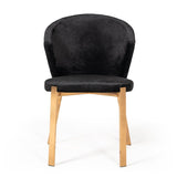 Velvet & Rosegold Dining Chairs (2) | OROA Modern Nadia