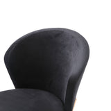 Velvet & Rosegold Dining Chairs (2) | OROA Modern Nadia