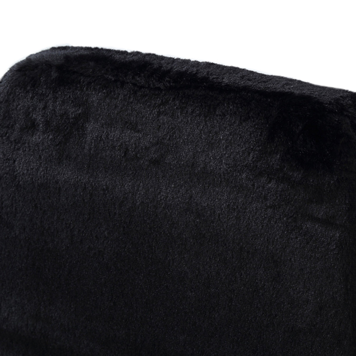 Black Fur Look Dining Chairs (2) | OROA Modern Candace