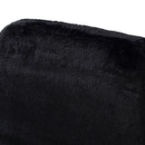 Black Fur Look Dining Chairs (2) | OROA Modern Candace