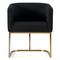 U-Shaped Brass Base Dining Chair | OROA Modern Yukon | Oroa.com