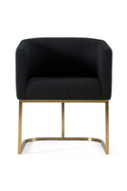 U-Shaped Brass Base Dining Chair | OROA Modern Yukon | Oroa.com