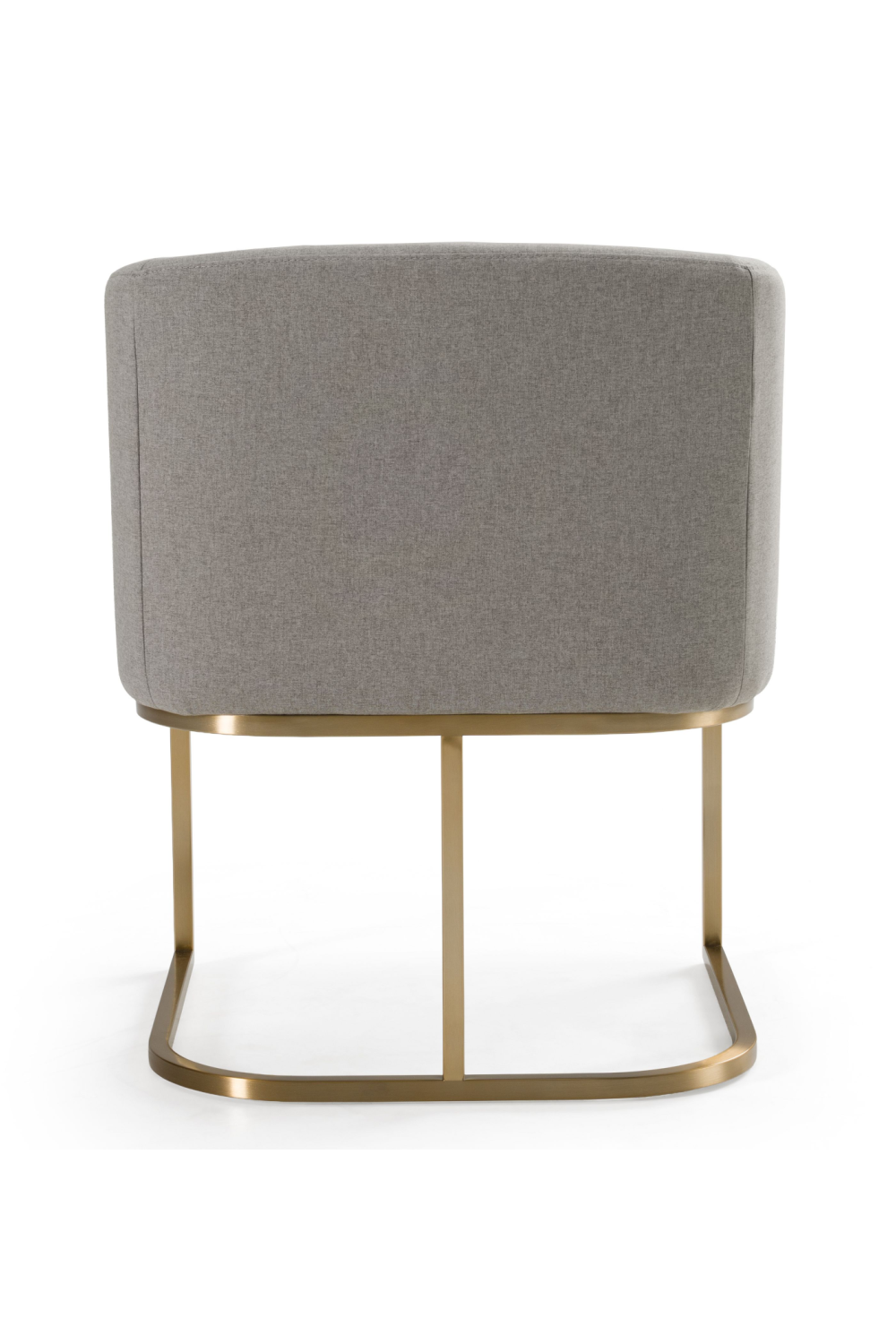 U-Shaped Brass Base Dining Chair | OROA Modern Yukon | Oroa.com
