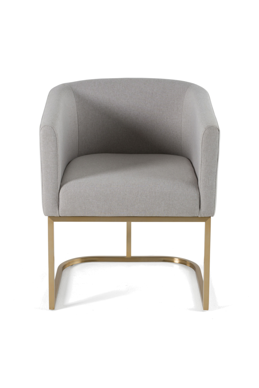 U-Shaped Brass Base Dining Chair | OROA Modern Yukon | Oroa.com