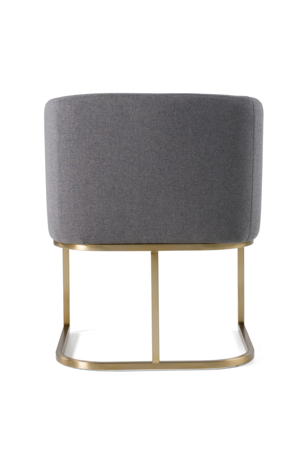 U-Shaped Brass Base Dining Chair | OROA Modern Yukon | Oroa.com
