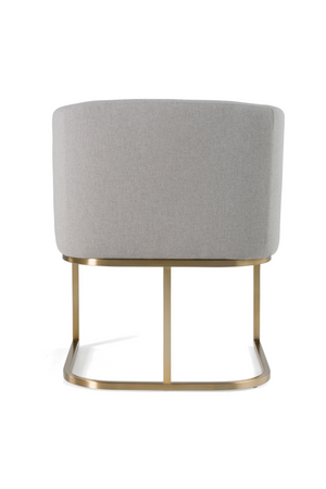 U-Shaped Brass Base Dining Chair | OROA Modern Yukon | Oroa.com