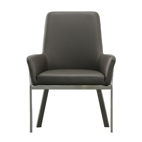 Modern European furniture - Bonded Leather Dining Armchair  - www.oroa.com