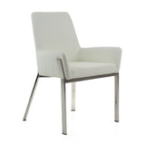 Modern European furniture - Bonded Leather Dining Armchair  - www.oroa.com
