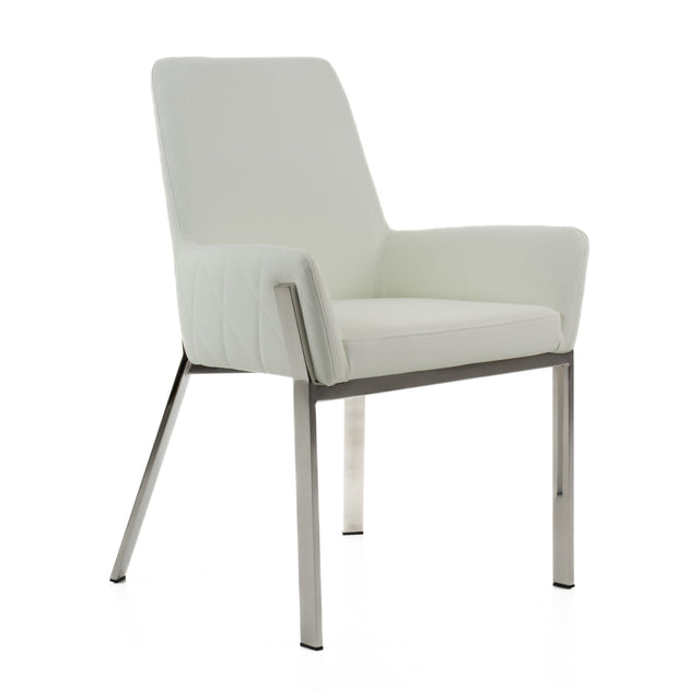 Modern European furniture - Bonded Leather Dining Armchair  - www.oroa.com