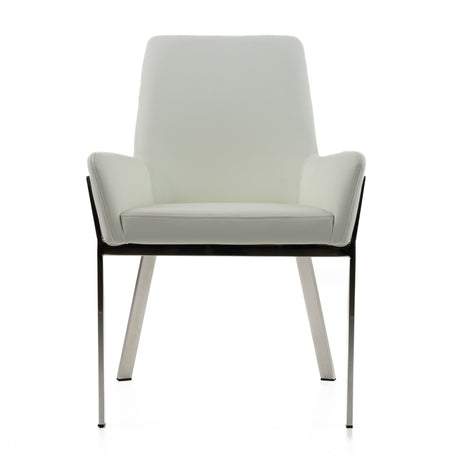 Modern European furniture - Bonded Leather Dining Armchair  - www.oroa.com