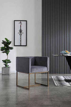 Square Tuxedo Arm Dining Chair | OROA Modern Marty | Oroa.com
