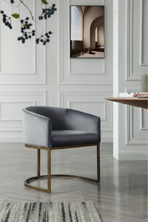 Cantilevered Curved-Back Dining Chair | OROA Modern Elisa | Oroa.com