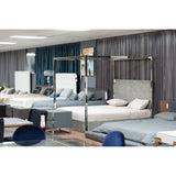 Gray Elm 4-Poster King Bed | OROA Modern Arlene
