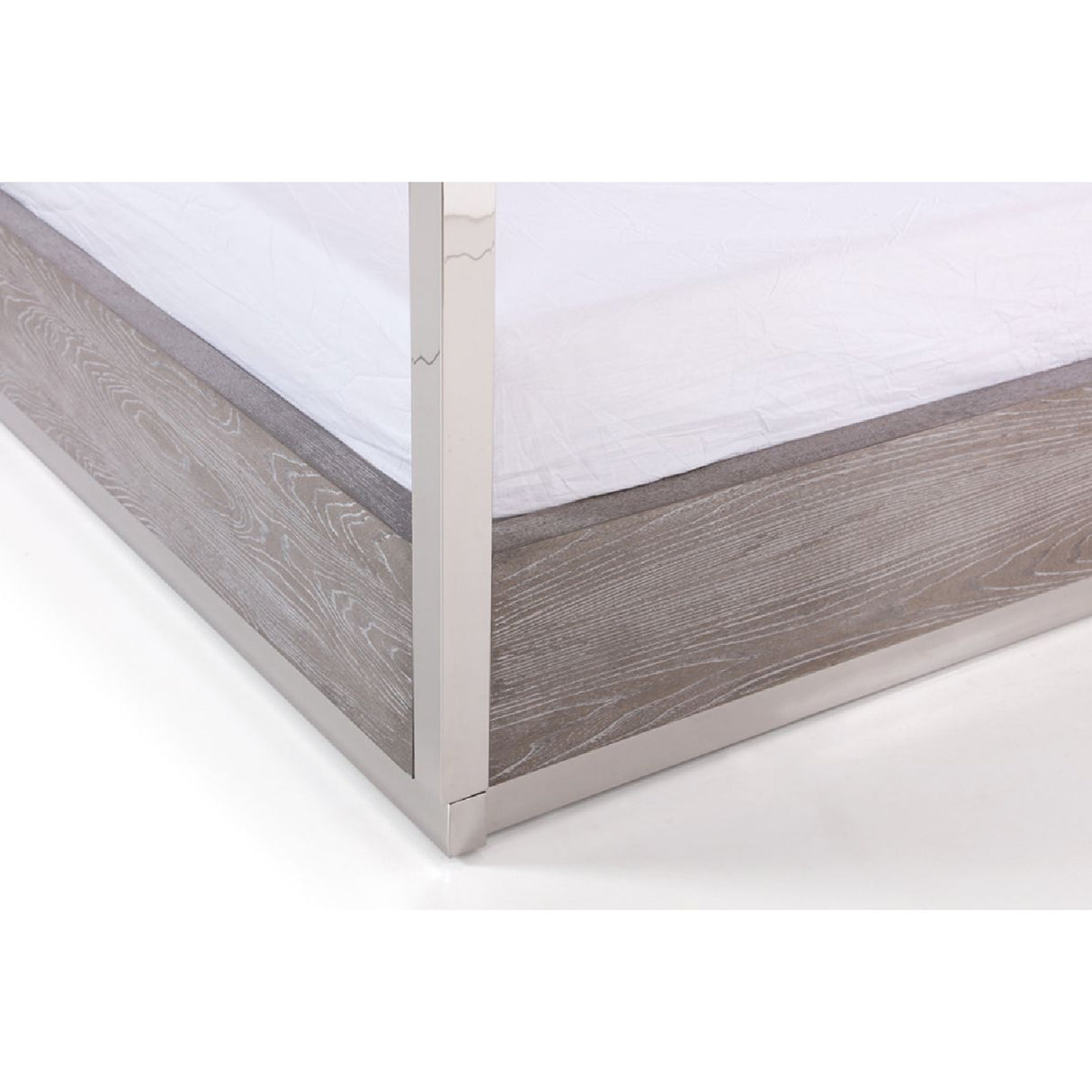 Gray Elm 4-Poster King Bed | OROA Modern Arlene