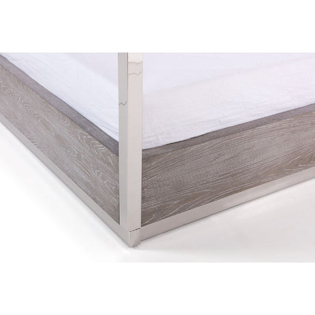 Gray Elm 4-Poster King Bed | OROA Modern Arlene