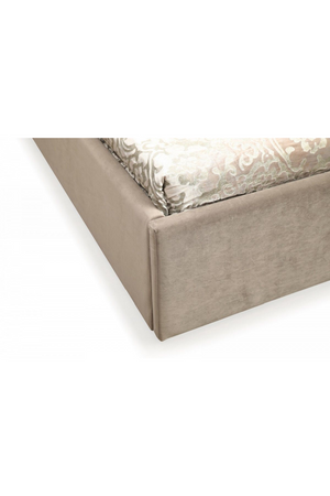 Tufted Beige Velvet Queen Bed | OROA Modern Moontide | Oroa.com