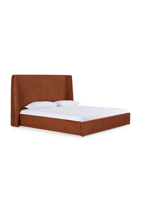 Orange Upholstered Bed | OROA Modern Roma | Oroa.com
