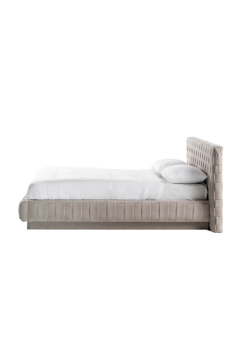 Gray Velvet Bed | OROA Modern Concord | Oroa.com