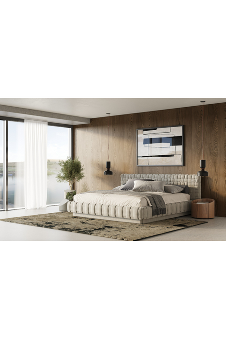 Gray Velvet Bed | OROA Modern Concord | Oroa.com