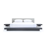 Wenge Gray Platform Bed | OROA Modern Opal