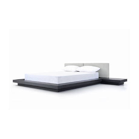 Modern European furniture - Wenge Gray Platform Bed - www.oroa.com